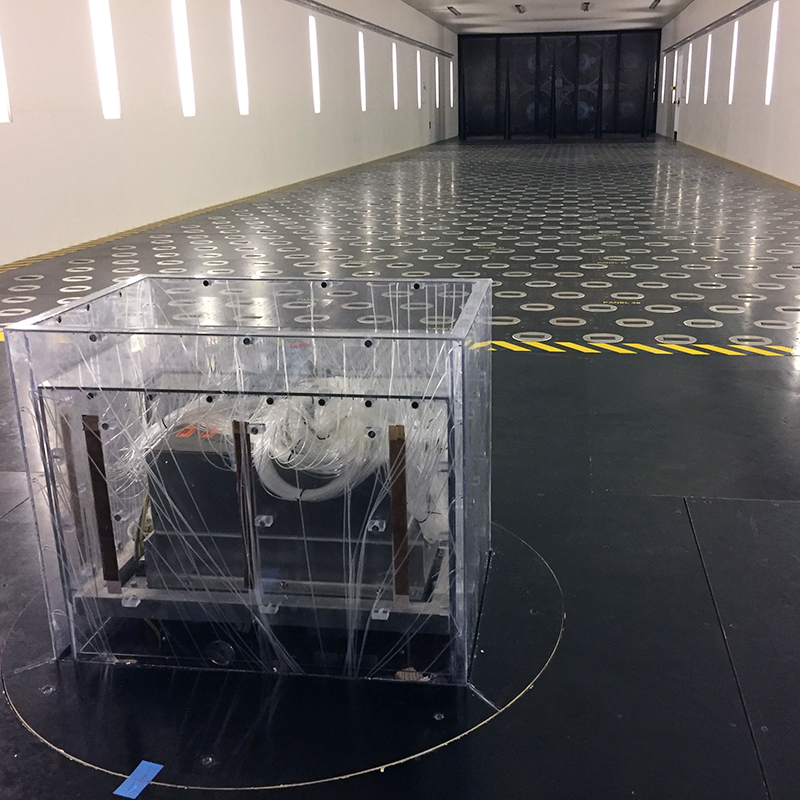 Wind tunnel structure testing