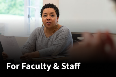 Resources for faculty and staff