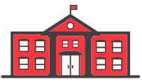 School building icon