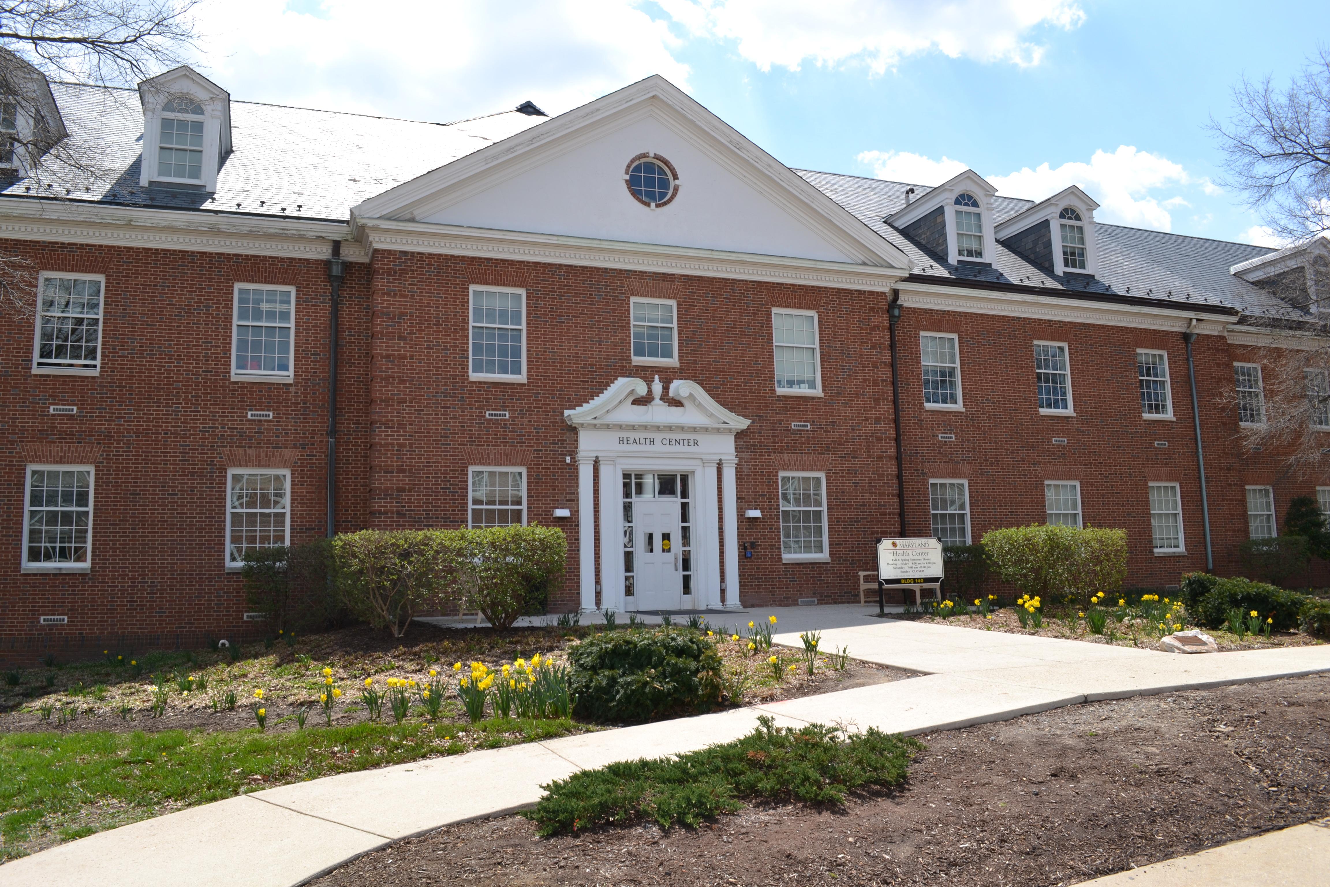 photo of the front of health center building