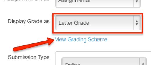 Select Letter Grade