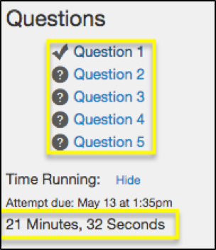 Keep track of your questions