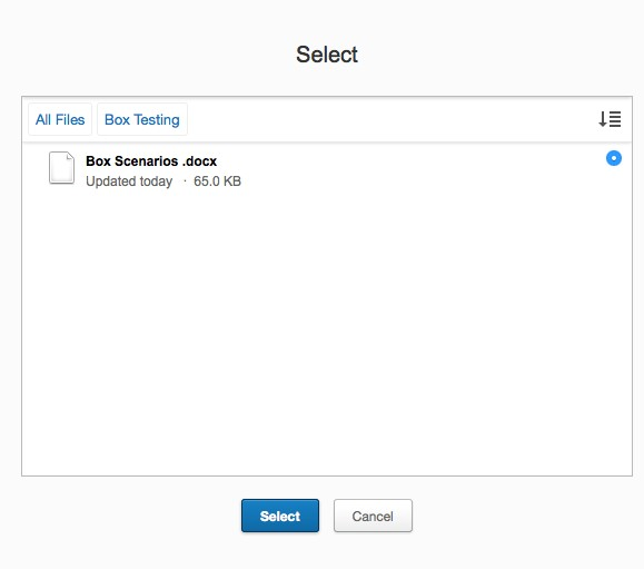 Box File Select