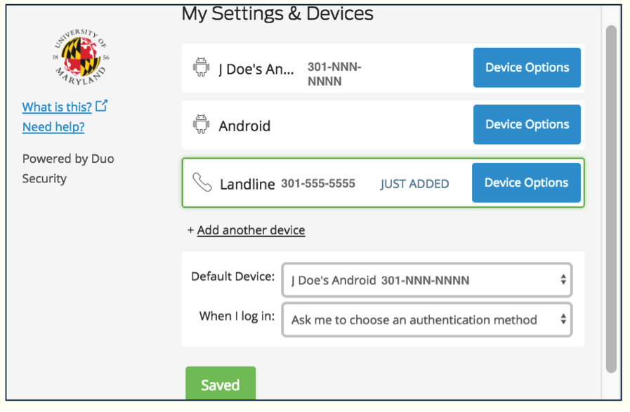 My Settings & Devices 