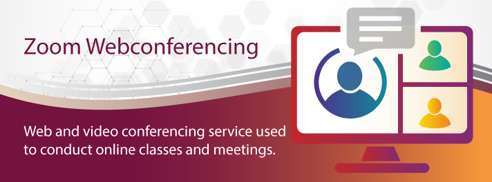 Zoom Web Conferencing (Video/Audio) banner logo