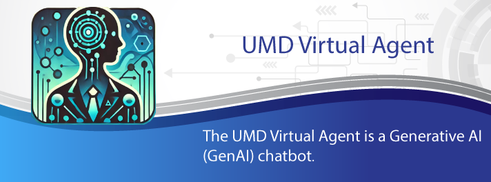 UMD Virtual Agent banner logo