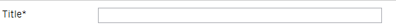 Title field