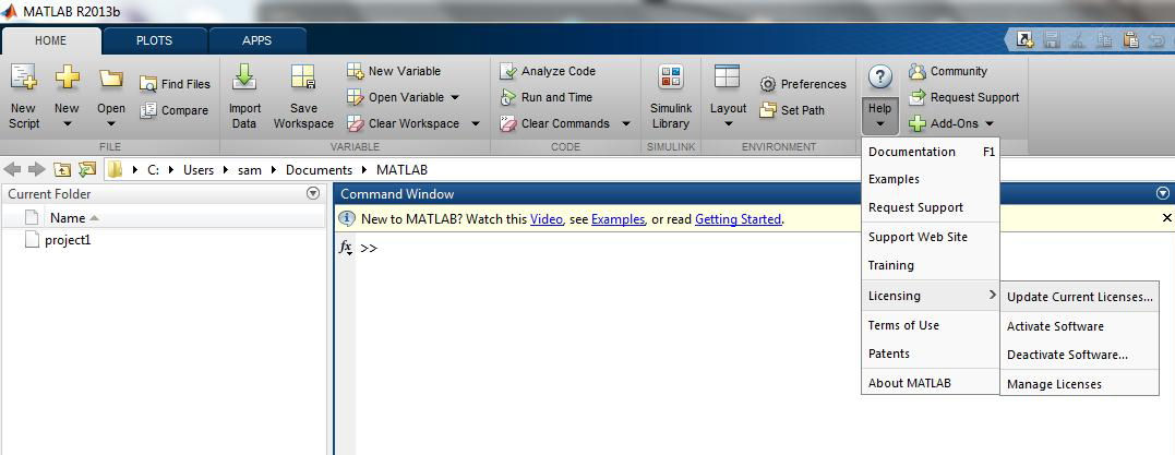 Update MatLab