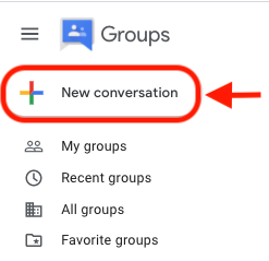 Click New Conversation