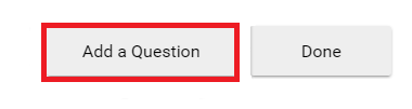 Add Question button.