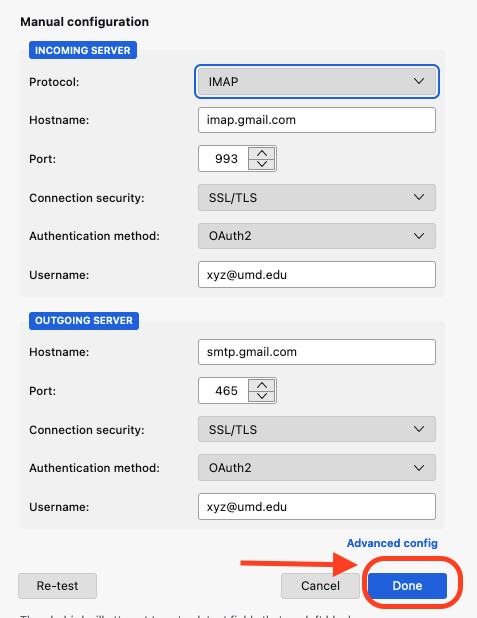 Illustration for IMAP and SMTP in Thunderbird