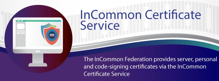 InCommon Certificate Service banner logo