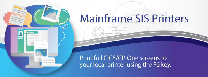 Mainframe SIS Printers banner logo