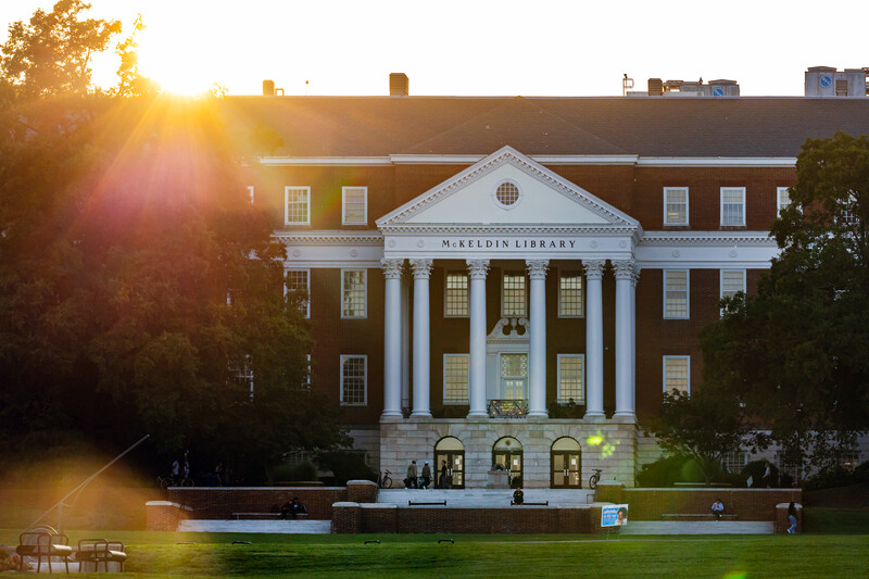 Sun Shining on McKeldin